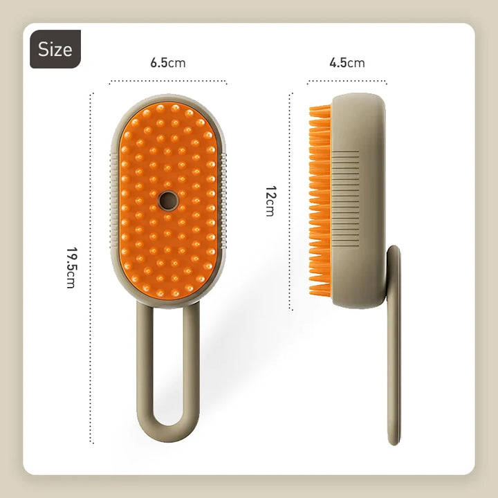 PurrLuxe 3-in-1 Steam Grooming Brush