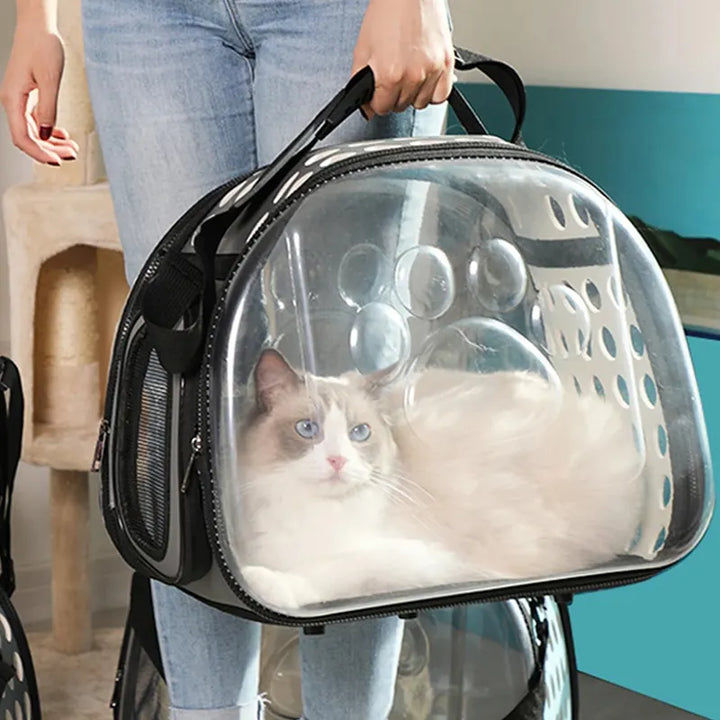 PurrView Transparent Travel Bag