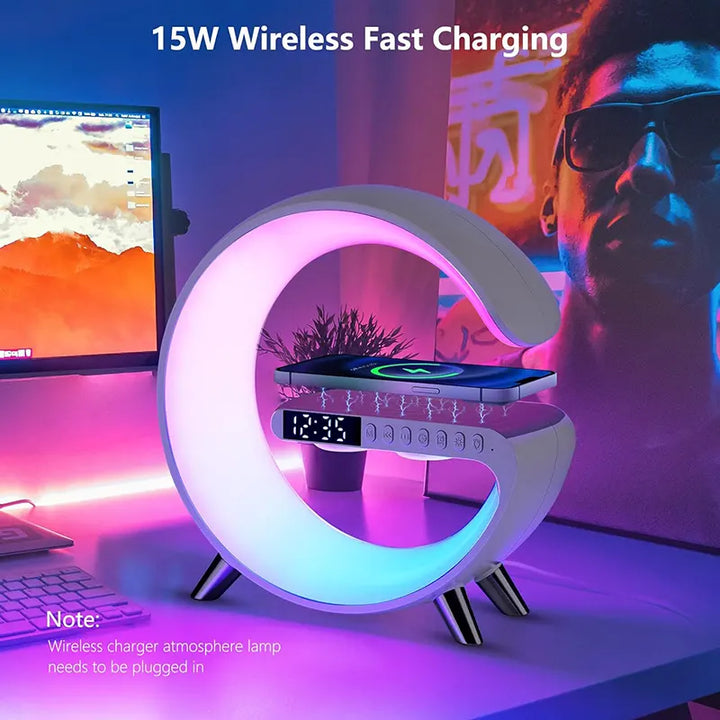 AuraGlow LED Light with Wireless Charger