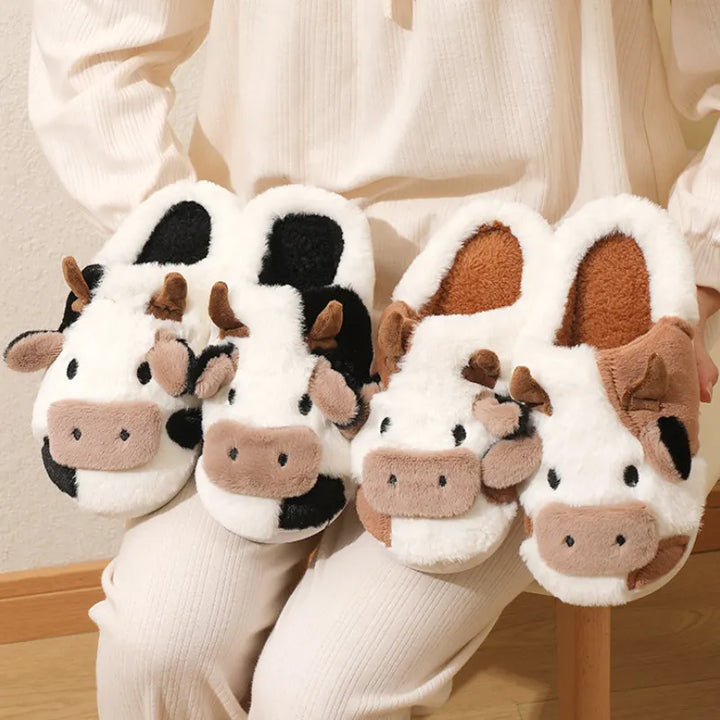 MooMood Cozy Cow Slippers