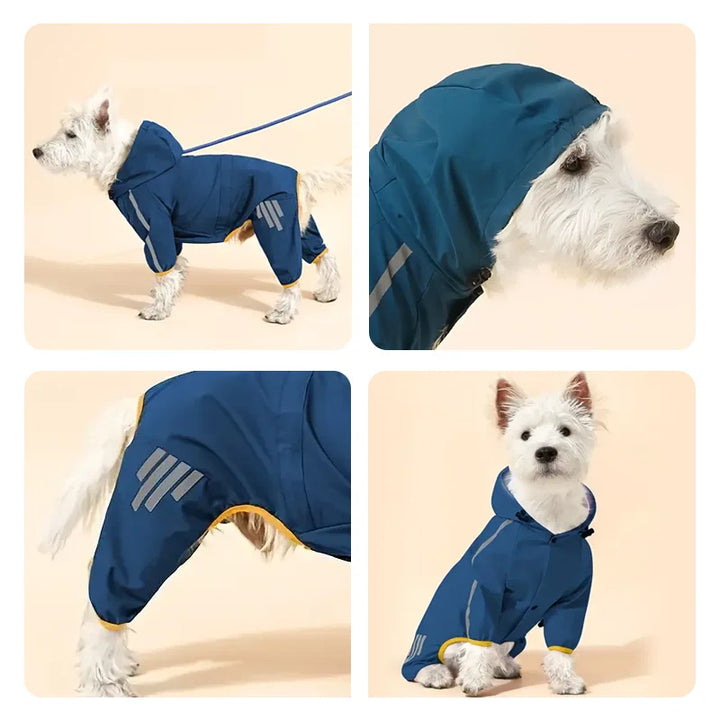 BrightPup Dog Rain Jumpsuit