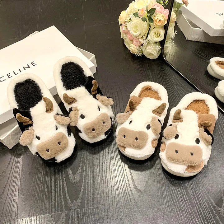 MooMood Cozy Cow Slippers