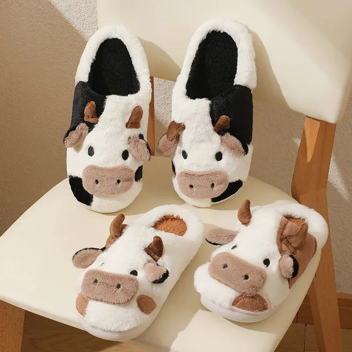 MooMood Cozy Cow Slippers