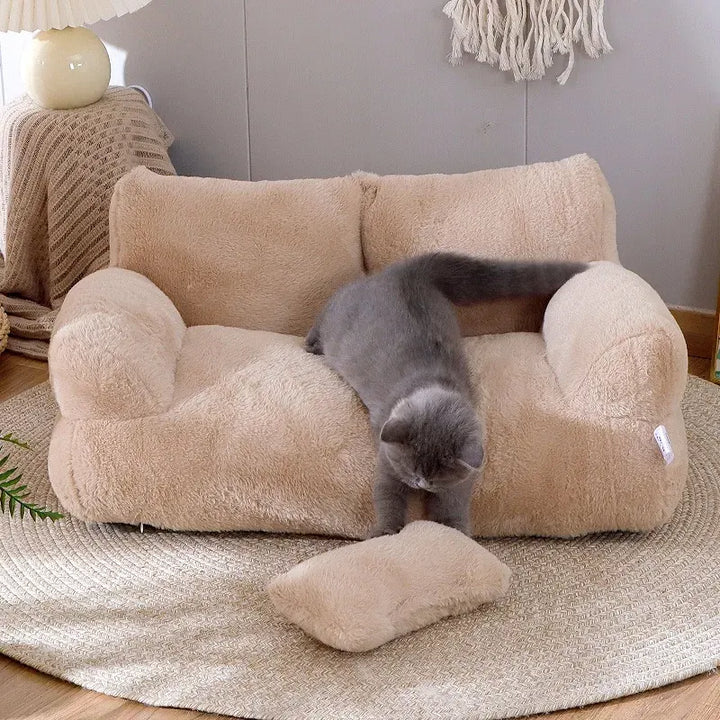 CozyCurl Comfort Plush Pet Bed