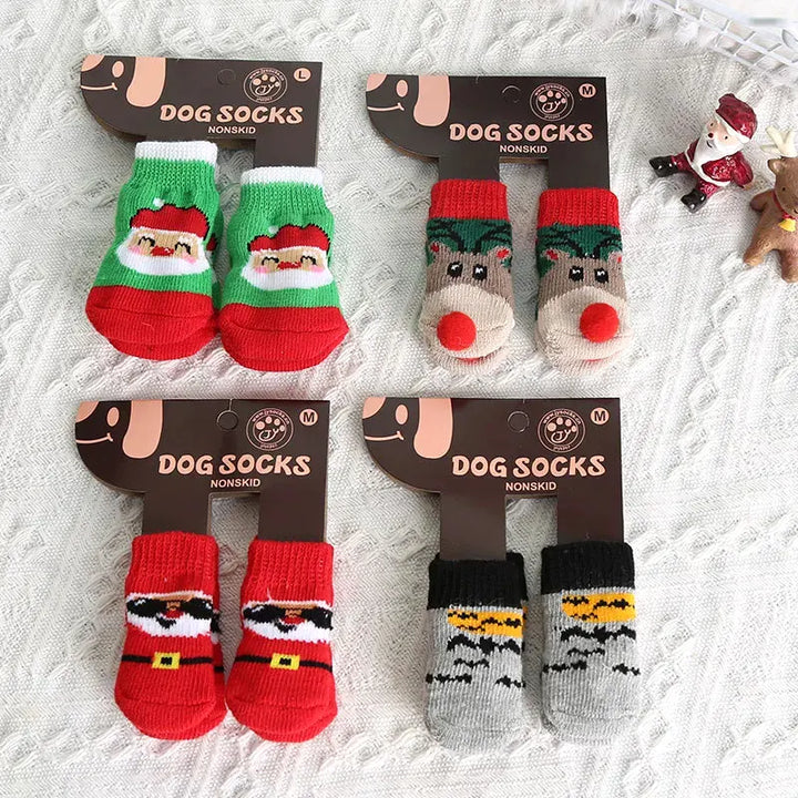 XmasJoy Non-Slip Pet Socks