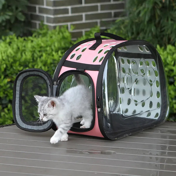 PurrView Transparent Travel Bag