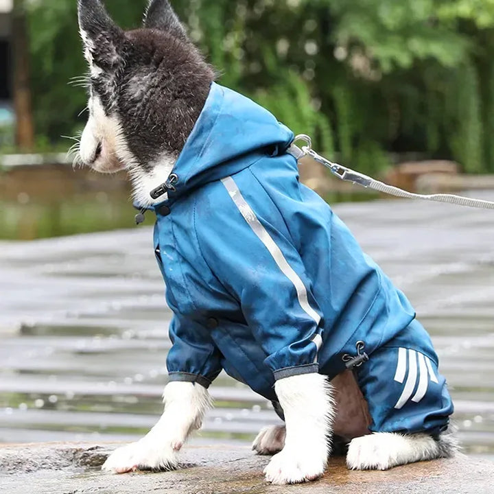 BrightPup Dog Rain Jumpsuit