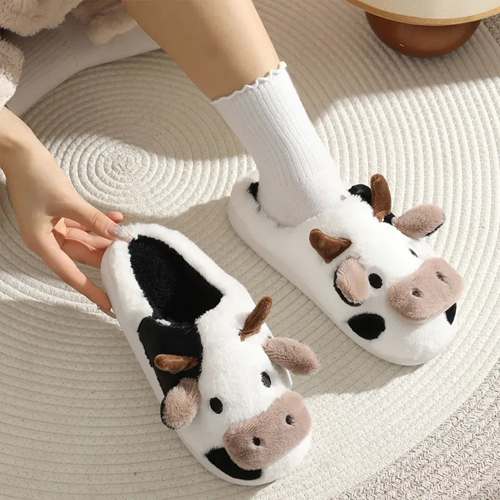 MooMood Cozy Cow Slippers