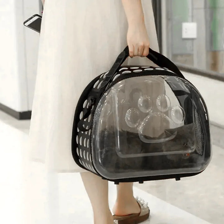 PurrView Transparent Travel Bag