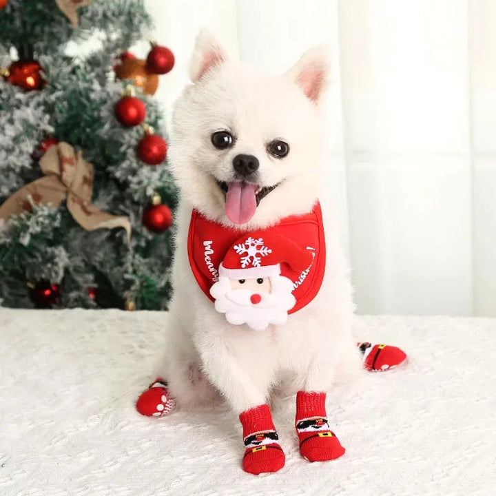 XmasJoy Non-Slip Pet Socks