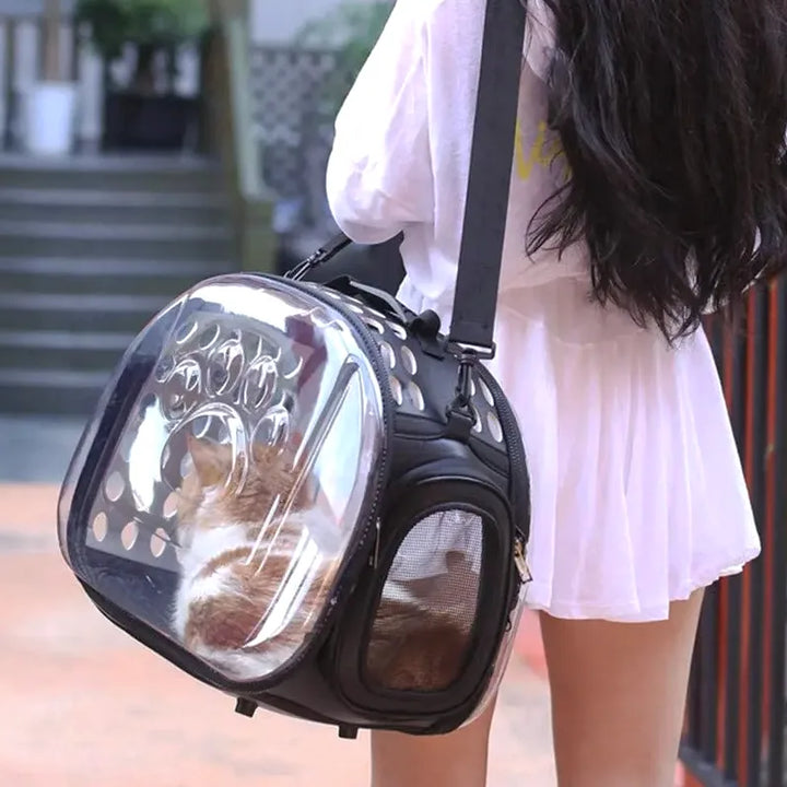 PurrView Transparent Travel Bag