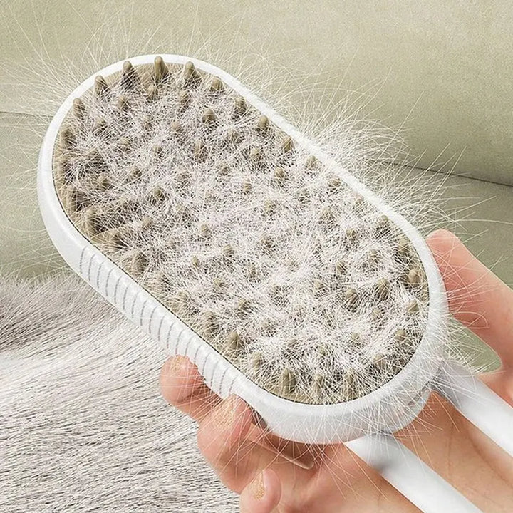 PurrLuxe 3-in-1 Steam Grooming Brush