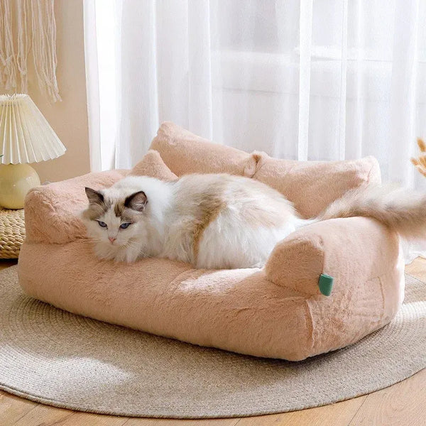 CozyCurl Comfort Plush Pet Bed