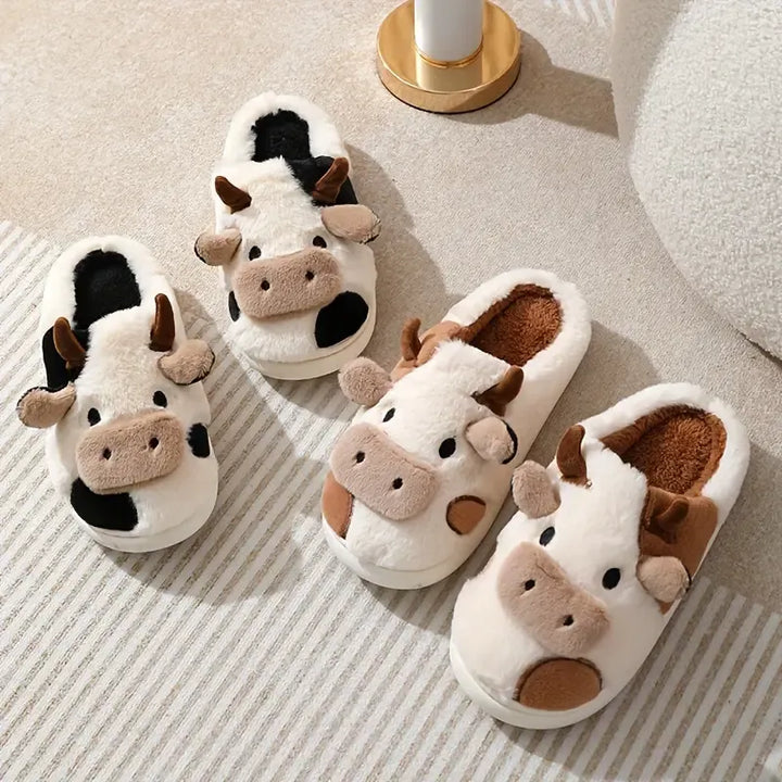 MooMood Cozy Cow Slippers