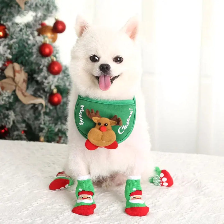 XmasJoy Non-Slip Pet Socks