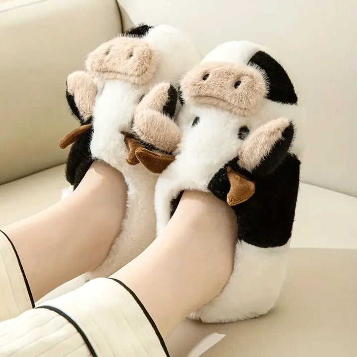 MooMood Cozy Cow Slippers