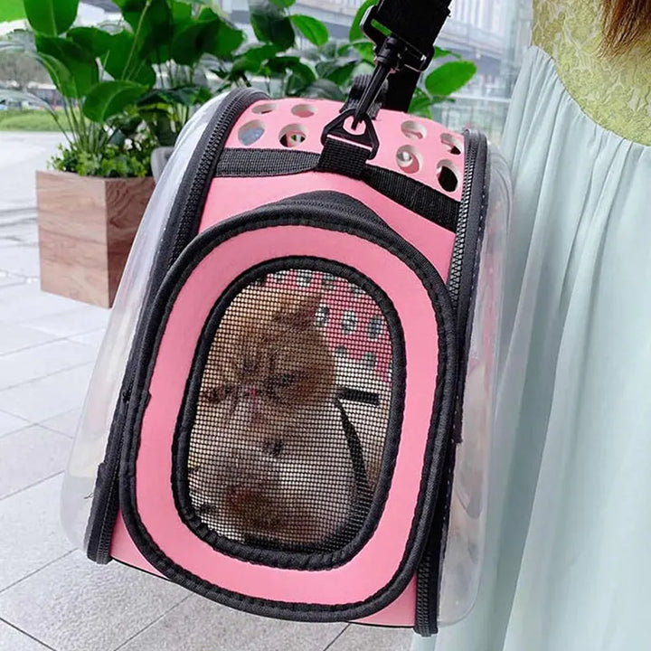 PurrView Transparent Travel Bag