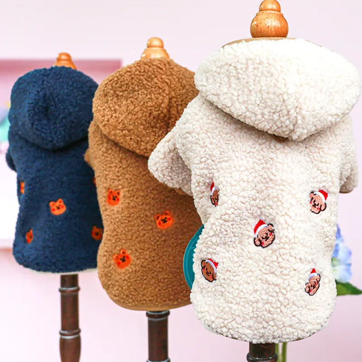 FluffyFur Hooded Fleece Coat