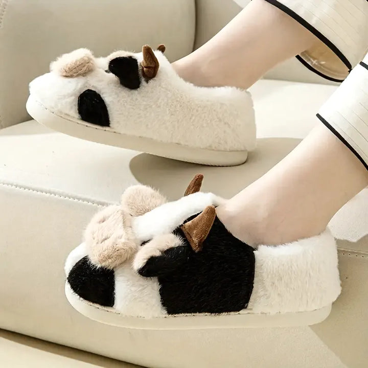 MooMood Cozy Cow Slippers