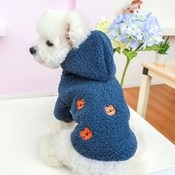 FluffyFur Hooded Fleece Coat