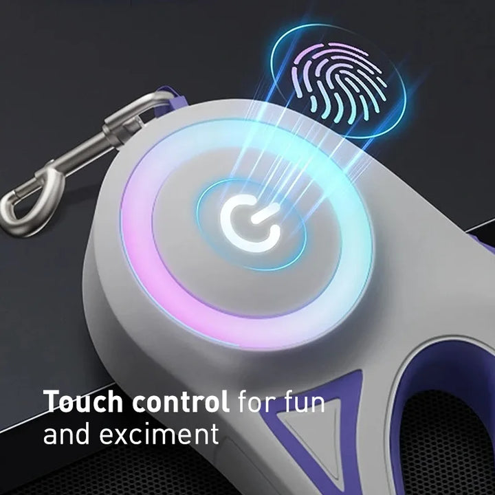 GlowiPet LED Lighted Retractable Leash