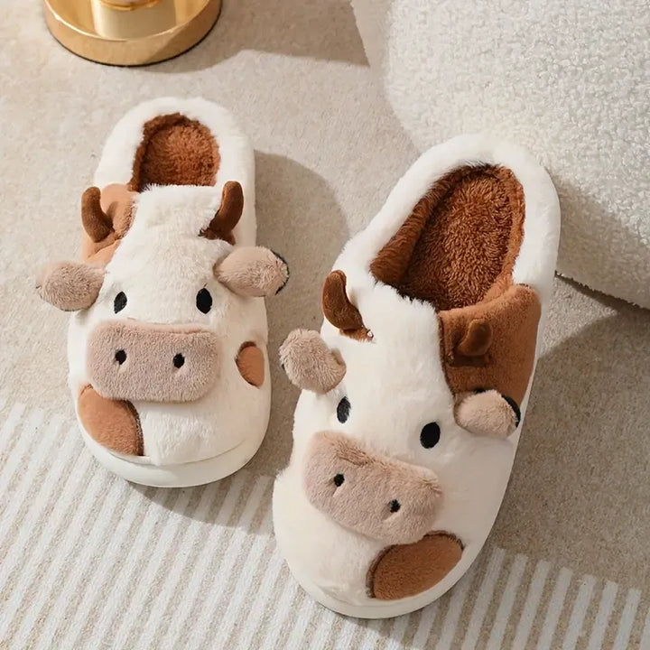 MooMood Cozy Cow Slippers