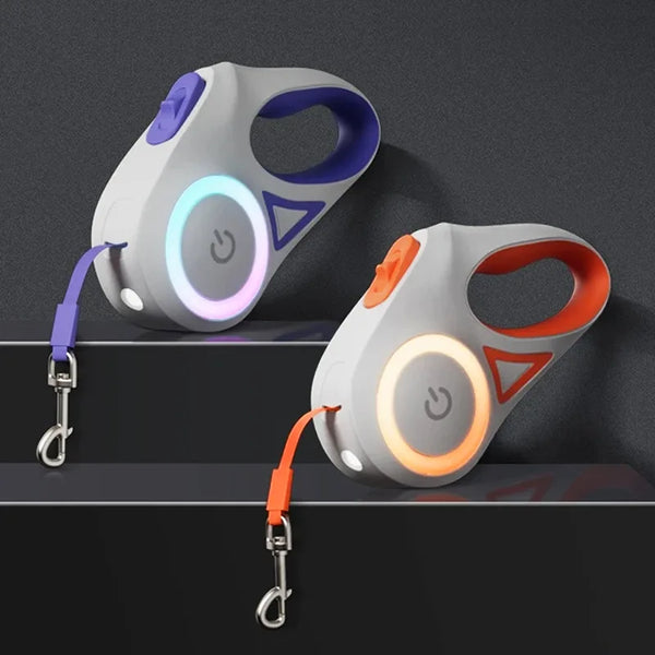 GlowiPet LED Lighted Retractable Leash