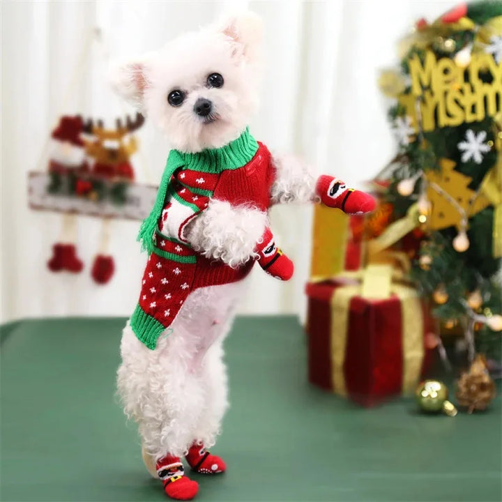 XmasJoy Non-Slip Pet Socks