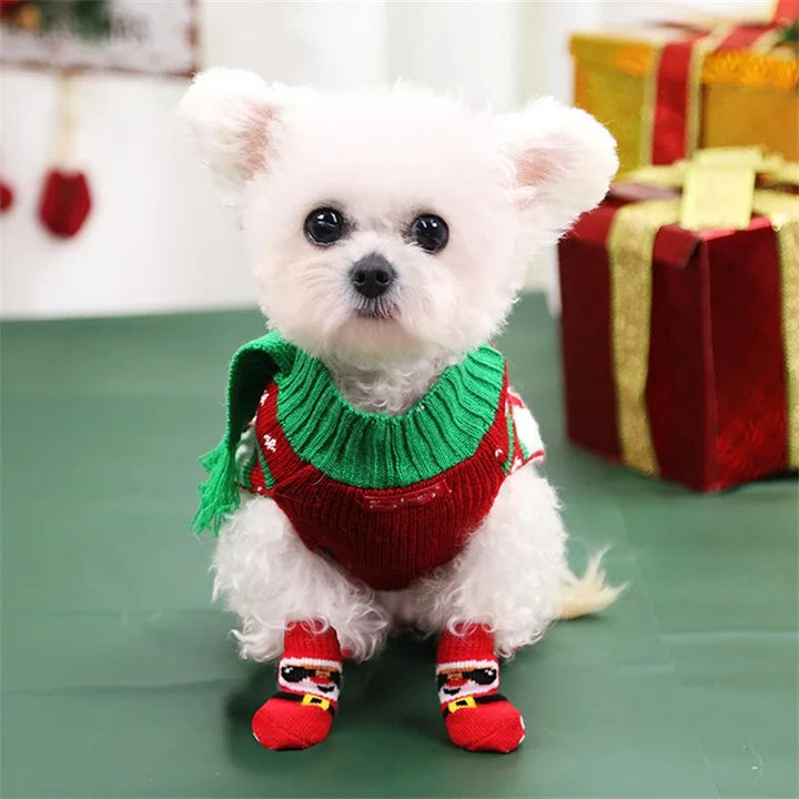 XmasJoy Non-Slip Pet Socks