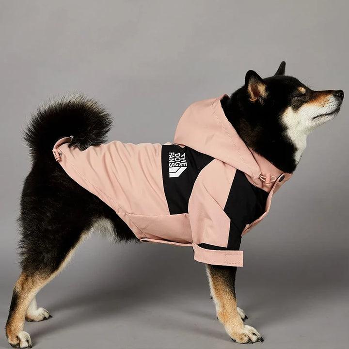 FashionFido Windproof Raincoat Pink