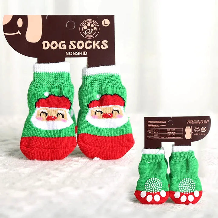 XmasJoy Non-Slip Pet Socks