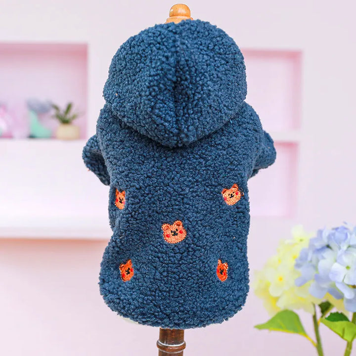 FluffyFur Hooded Fleece Coat