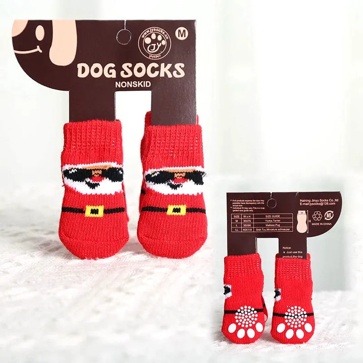 XmasJoy Non-Slip Pet Socks