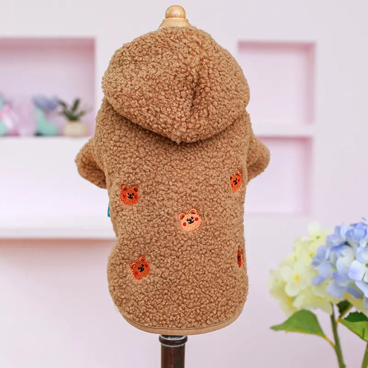 FluffyFur Hooded Fleece Coat