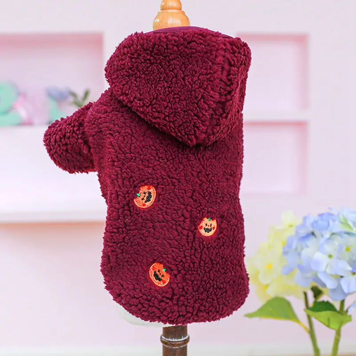 FluffyFur Hooded Fleece Coat