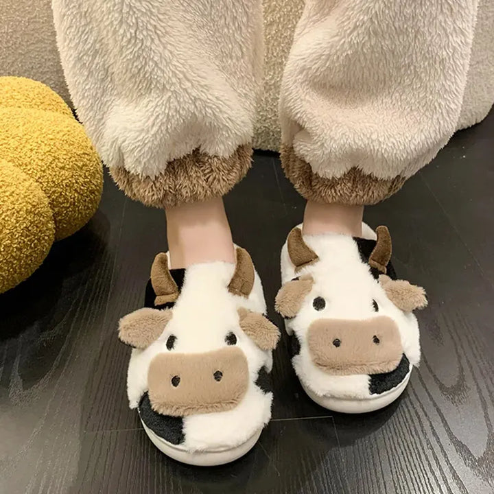 MooMood Cozy Cow Slippers