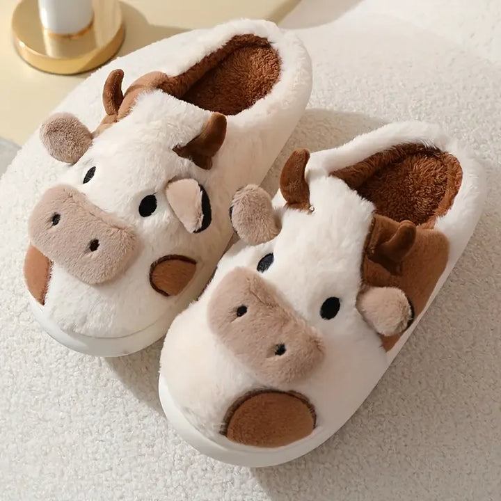 MooMood Cozy Cow Slippers