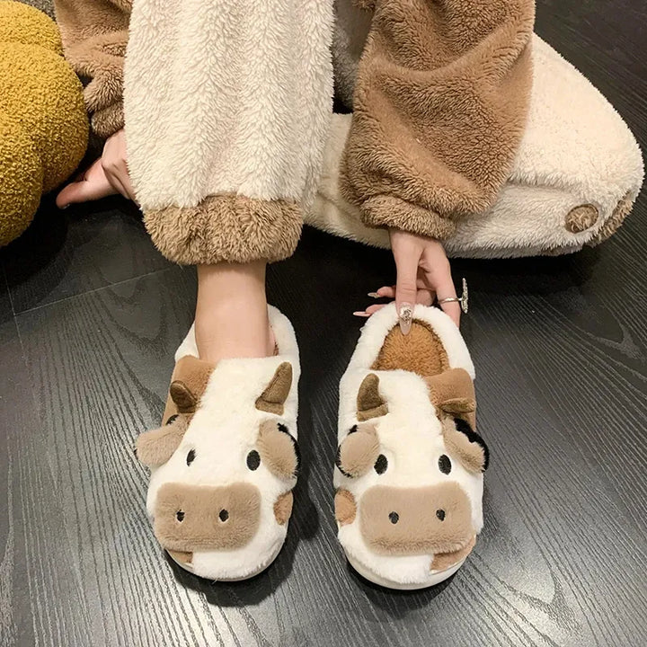 MooMood Cozy Cow Slippers